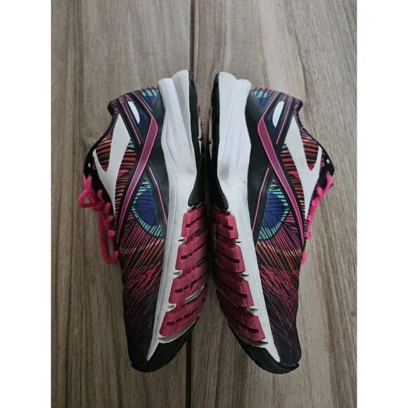 Brooks Launch 4 Women’s Size 8 Running Shoes Multicolor Pink Lace Lightweight... - Picture 9 of 11